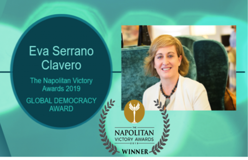 Eva Serrano, presidenta de ASEME, galardonada con el Global Democracy Award de la Washington Academy of Political Arts&Sciences
